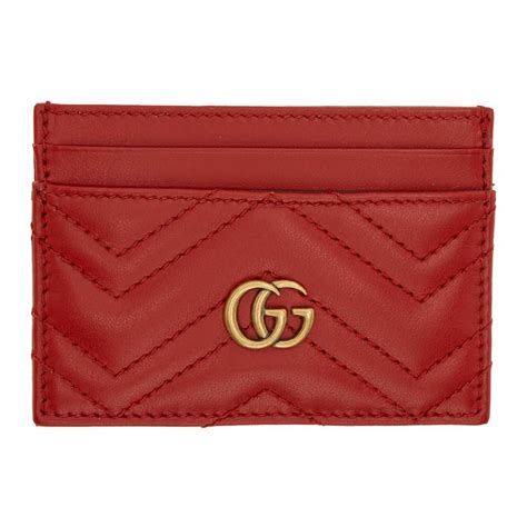 gucci marmont card holder red|gucci snake wallet card holder.